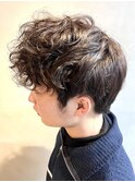 フロントパーマスタイル