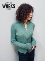 ワークス ヘアデザイン(WORKS HAIR DESIGN)&nbsp;スパイラルパーマ　前髪カーリーヘア