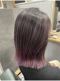 バレイヤージュ×ピンクラベンダー
