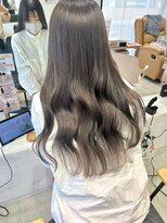 ビューバイネオリーブ 用賀店(Beau'r by neolive) グレージュカラーボブウルフ黒髪ココアベージュ