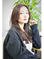 オグジュアリー 表参道(aux.)&nbsp;色っぽいセンターパートレイヤーロング