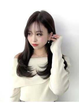 ワン バイ ジエクト(One by The Ect) エアリーロング似合わせカットフルバングレイヤーロング