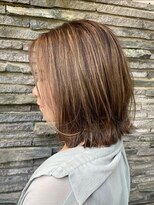 ユウヘアー 本山店(U Hair) 【UHair】外ハネレイヤー×ハイライトカラー