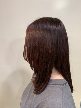 アズール 草加(azule) レッドブラウンカラー　レイヤースタイル