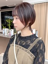 ロンドシエル 横浜(Lond ciel)&nbsp;メルティカラー似合わせカットウェーブミディアム縮毛矯正ボブ