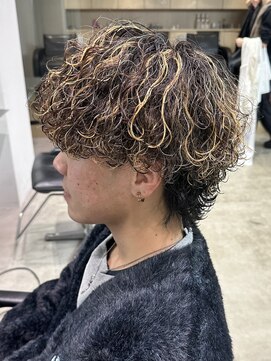 フィフス 天神大名(fifth) 天神波巻きプードルパーマハードスパイラルマッシュメンズ強め