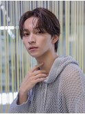 小久保styleフェザーパーマフェザーショートグレーエンドカラー