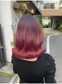外国人風バレイヤージュ、ハイライトカラー、シャドールーツ