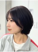 似合わせショート◇横顔美人ショートボブ/暗髪カラー