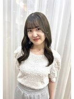 エトネ ヘアーサロン 仙台駅前(eTONe hair salon)&nbsp;long【外巻き×オリーブベージュ】