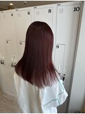 髪質改善×レッドブラウン