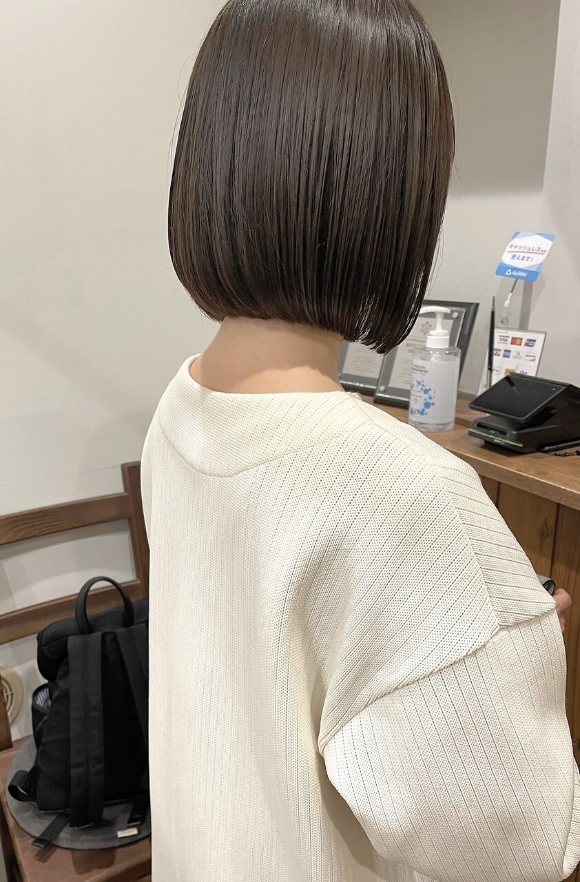 ノーセットでもキレイに決まるボブ♪：L256319284｜ミイロ 長津田店