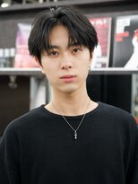 アンサー 渋谷(ANSWER)&nbsp;センターパート毛流れフェザーパーマメンズ髪質改善縮毛矯正