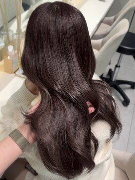 ロンドメリア 天神大名店(Lond Melia) 黒髪カタログ/オリーブグレー/ココアベージュ/小顔に見せるヘア