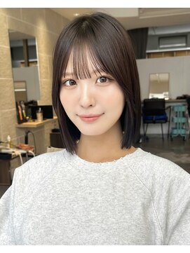 サンド クリア 横浜本店(sand clear) 結べるボブ/顔まわりカット/シースルーバング