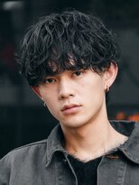 バイフィフス 原宿/表参道(by fifth)&nbsp;メンズシースルーマッシュニュアンスパーマシャドウパーマテテ風