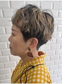 [横浜駅/ショートボブ/ショートカット/顔周りレイヤー］