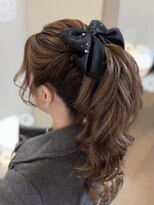 ティアラ 栄(TIARA)&nbsp;名古屋駅★栄駅/結婚式お呼ばれポニーテール◎リボンヘアセット