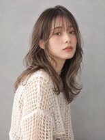 トリニティ(trinity) ブリーチ ダブルカラー グレージュ ベージュ シースルーバング