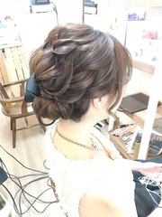 二次会ミディアムゆるふわアレンジ【ヘアアレンジ　立川/国立】