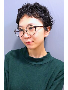 ラウンジ モリオ イケブクロ(Lounge MORIO Ikebukuro) 【morio池袋】小顔黒髪かわいいショートパーマ♪