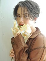 ビーチ(BEACH)&nbsp;ナチュラルマッシュ グラボブ   ダークグレージュ  切りっぱなし