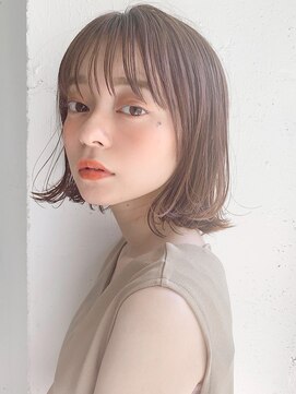 キリ 表参道(kyli) 外ハネボブ簡単スタイリングレイヤーボブニュアンスカラー