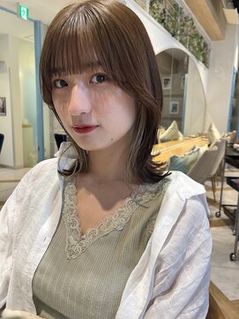 ロンドルーチェ 心斎橋(Lond luce) ダークアッシュ/ミディアムレイヤーカット［髪質改善/縮毛矯正］