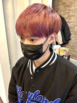 ヘアーデザイン アズール(Hair Design Azur) 【Azur】 mash × salmon pink