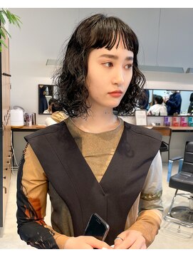 イギー(igggy) レイヤーボブ☆スパイラルパーマ