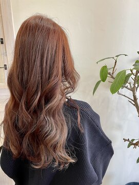 ラフヘアー(LAF hair) ピンクベージュ、インナーカラー
