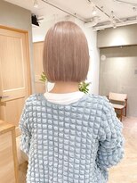 ローレン(LOREN)&nbsp;【LOREN】ミルクティーベージュぷつっとボブケアブリーチ 梅田