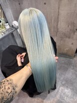 インク 渋谷(INK.)&nbsp;アクアブルー/ペールブルー/水色/エフェクトブリーチ/