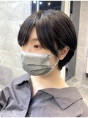 黒髪マッシュショートボブ【池袋/ボブ/ショート/マッシュ】