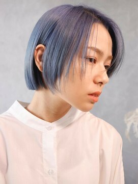 ハーバーズ バイ エムスラッシュ 鎌倉由比ヶ浜(Harbors by M.SLASH) ■HARBORS鎌倉/ブルーサファイア/耳かけ/切りっぱなしボブ61-1