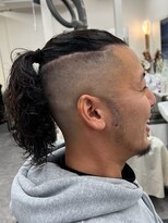 ヘアーサロンサトウ&nbsp;メンズマンバンスタイル ＃平井＃理容室＃バーバー＃メンズ