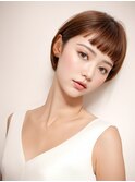 大人可愛いショートボブ