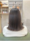 切りっぱなしセミロング