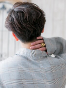 トニーアンドガイメン ホテル京阪仙台店(TONI&GUY MEN) 七三アップバングかき上げツーブロックマッシュパーマh仙台