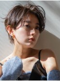 ウェーブハンサムショート20代30代40代大人可愛い青山表参道