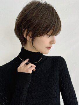 アンド ストーリーズ(&STORIES) 前髪あり耳掛け丸みくびれボブ/20代/30代/40代/白髪染め（蘭）