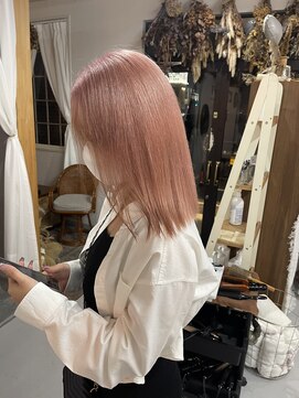 髪屋 紬 【Chu】ハイトーン/ピンクベージュ/ピンク/ミルクティーベージュ