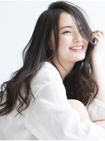 リアバイニーナ(Rear by Ni Na)&nbsp;軽さ抜群☆レイヤーウルフネイビージュ黒髪カラー