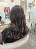 ホワイトベージュハイライト