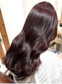 夏カラーチェリーピンク髪質改善ピンクヘアー銀座美容院