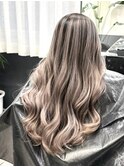 イメチェンホワイトブロンドボブヘア前髪レイヤーボブ