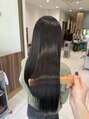 アッシュ 豊田店(Ash) ダークトーン艶カラー×ストレート