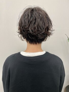 ラウンジ モリオ イケブクロ(Lounge MORIO Ikebukuro) ニュアンスパーマ/ショートパーマ/大人可愛い丸みショートパーマ