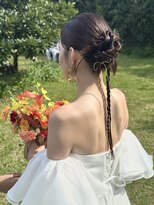 ワァームブライダル(Wa-fam Bridal) ロングヘアアレンジ/ねじねじカチモリヘア