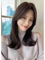 ラルユー 金山(LallYou)&nbsp;シャギーレイヤー韓国ワンホンヘアシースルーぱっつん前髪